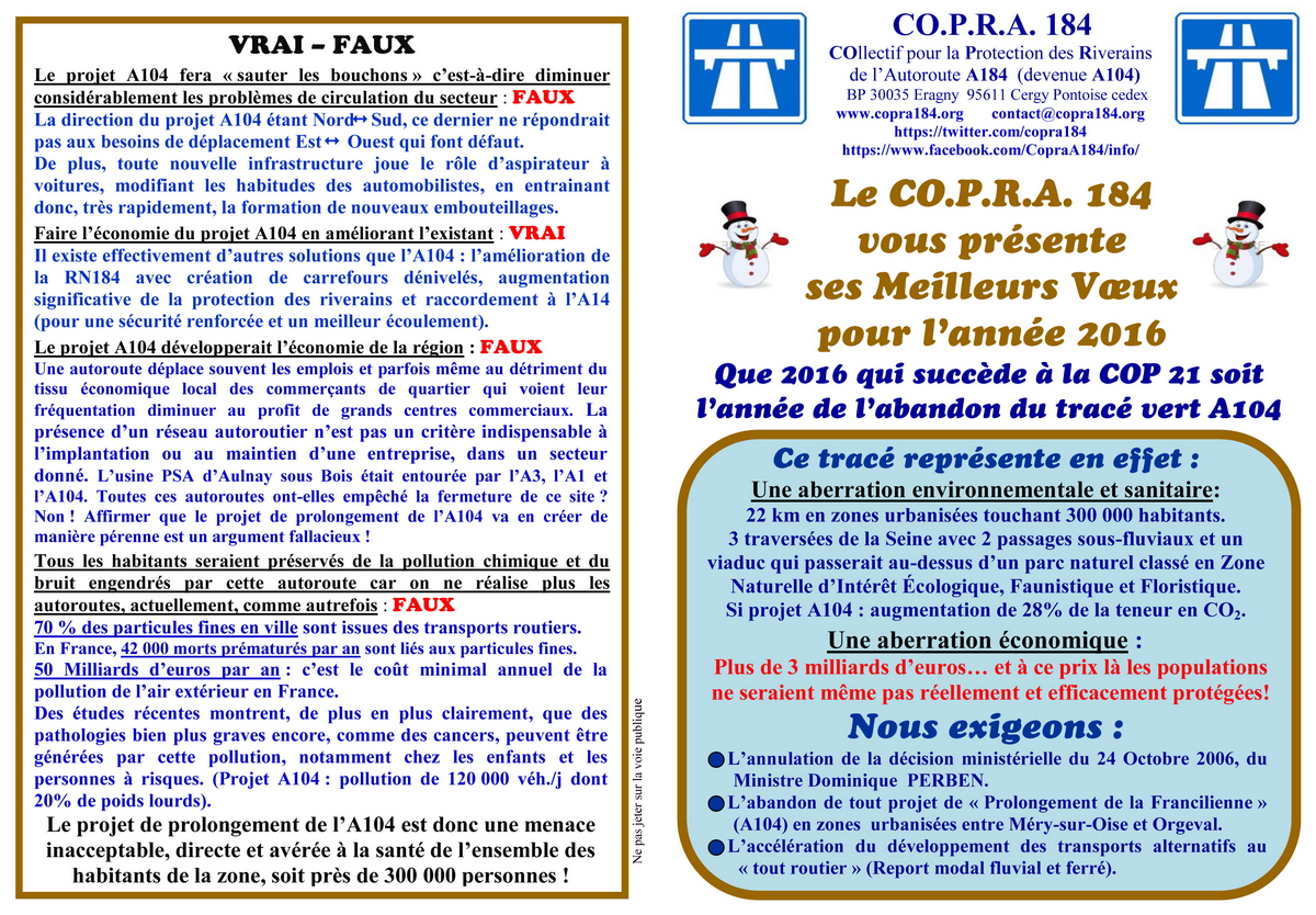 Carte de Voeux 2016 - CO.P.R.A. 184