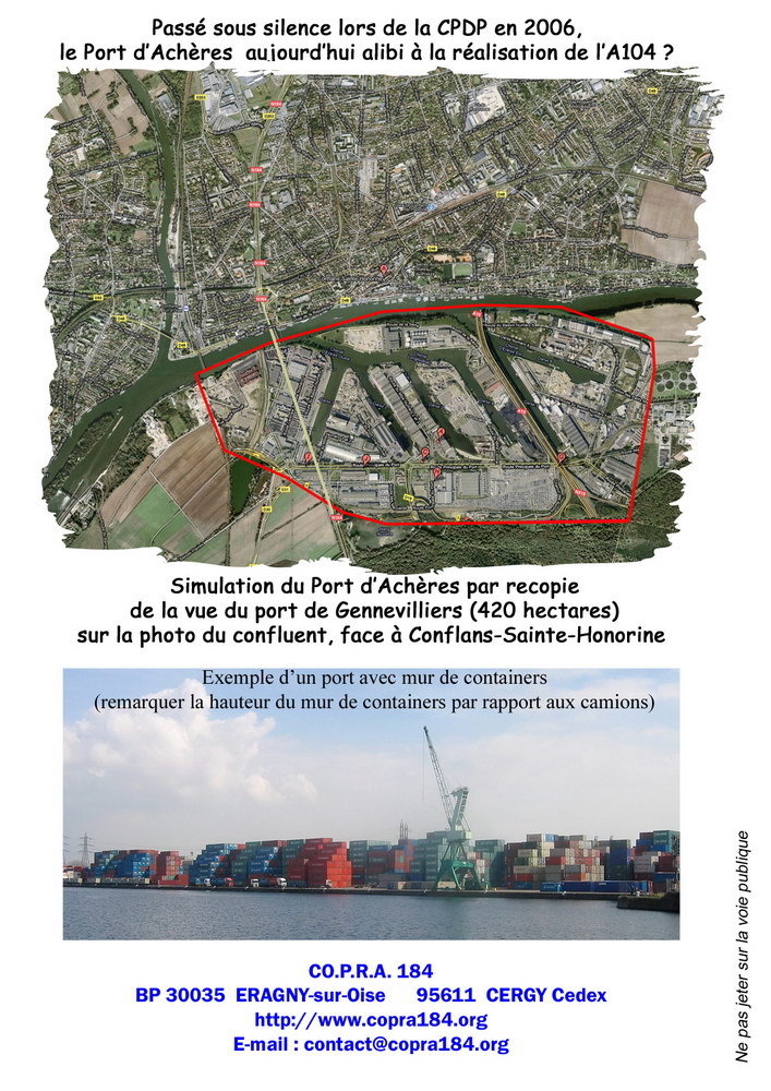 Simulation port d'Achères Carte de Voeux 2011 COPRA 184 Page 4