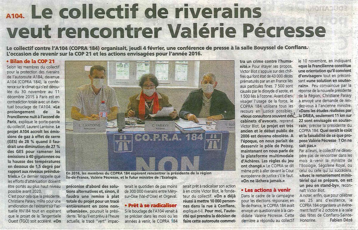 Le Courrier des Yvelines du 10 février 2016