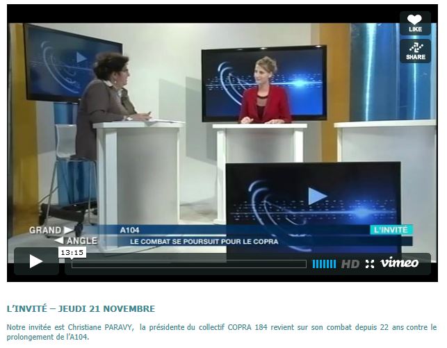 Interview de Christiane PARAVY par Yvelines Première