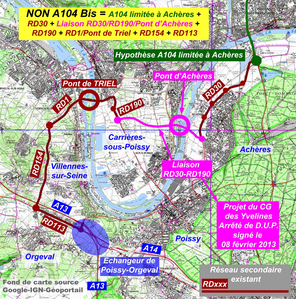 NON A104 Bis Carte A104 Bis