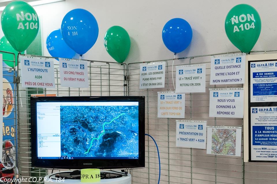 Stand Positionnement du Tracé vert A104