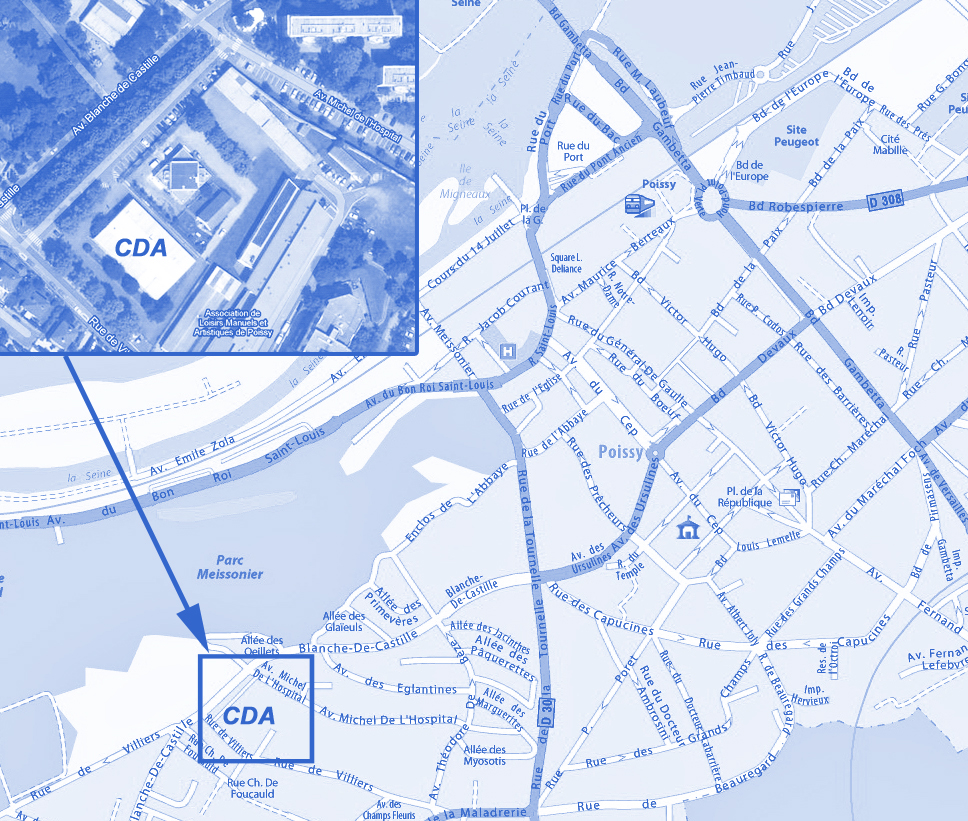 Plan de situation du CDA de Poissy Plan de situation du CDA de Poissy