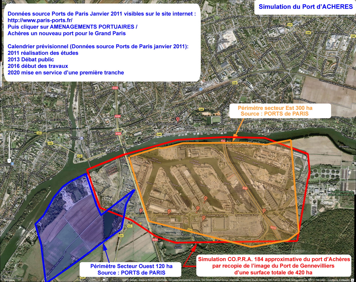 Simulation du port d'ACHERES Simulation du port d'ACHERES