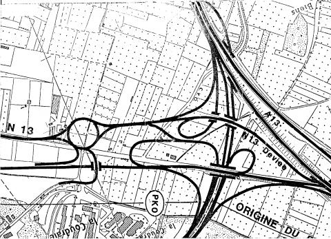 Orgeval-croquis échangeur Orgeval-croquis échangeur