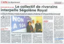 Le Courrier des Yvelines du 21 octobre 2015 suite à Conférence de presse COPRA 184 du 15 octobre Le Courrier des Yvelines du 21 octobre 2015 suite à Conférence de presse COPRA 184 du 15 octobre