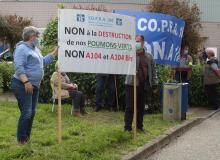 A l'entrée du conseil communautaire