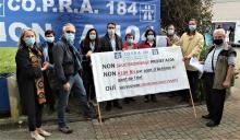 A l'entrée du conseil communautaire